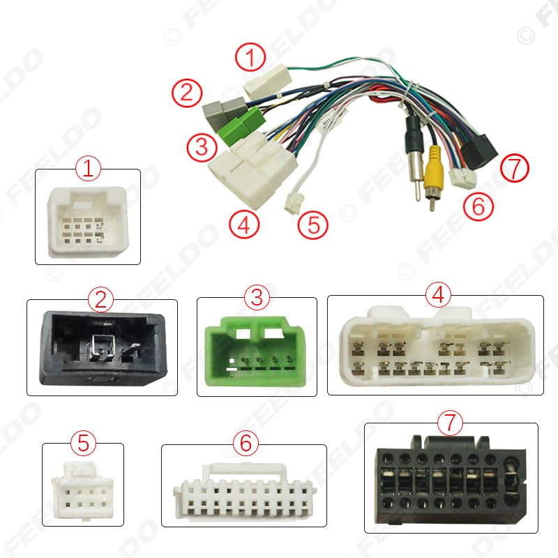 Car 16pin Android for Audio Wiring Harness with Canbus Box for Isuzu D-MAX 2020 Aftermarket - (Color Name: B only canbus Box)