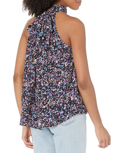 Image of Women's Penelope Halter Top in Caviar Multi