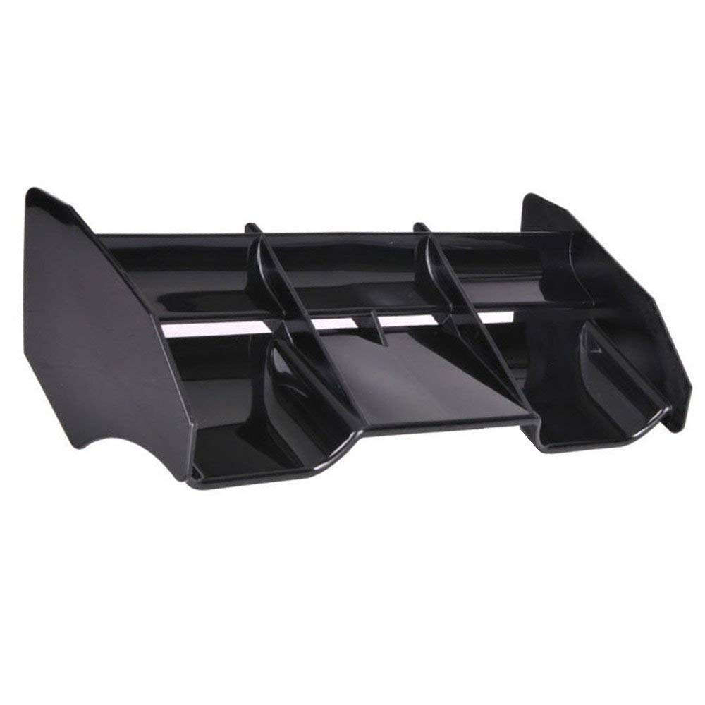 KEEDA Aileron Arrière Plastique 1/8 - 213x95x50 Mm - Pour Buggy RC Off-Road - Montage DIY - Noir