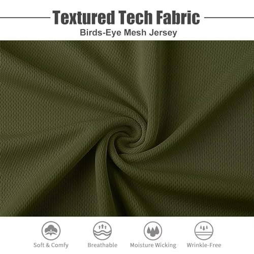 Zengjo Men's Workout Shirts Lightweight Quick Dry Gym Running Athletic Performance Tee Moisture Wicking Short Sleeve4