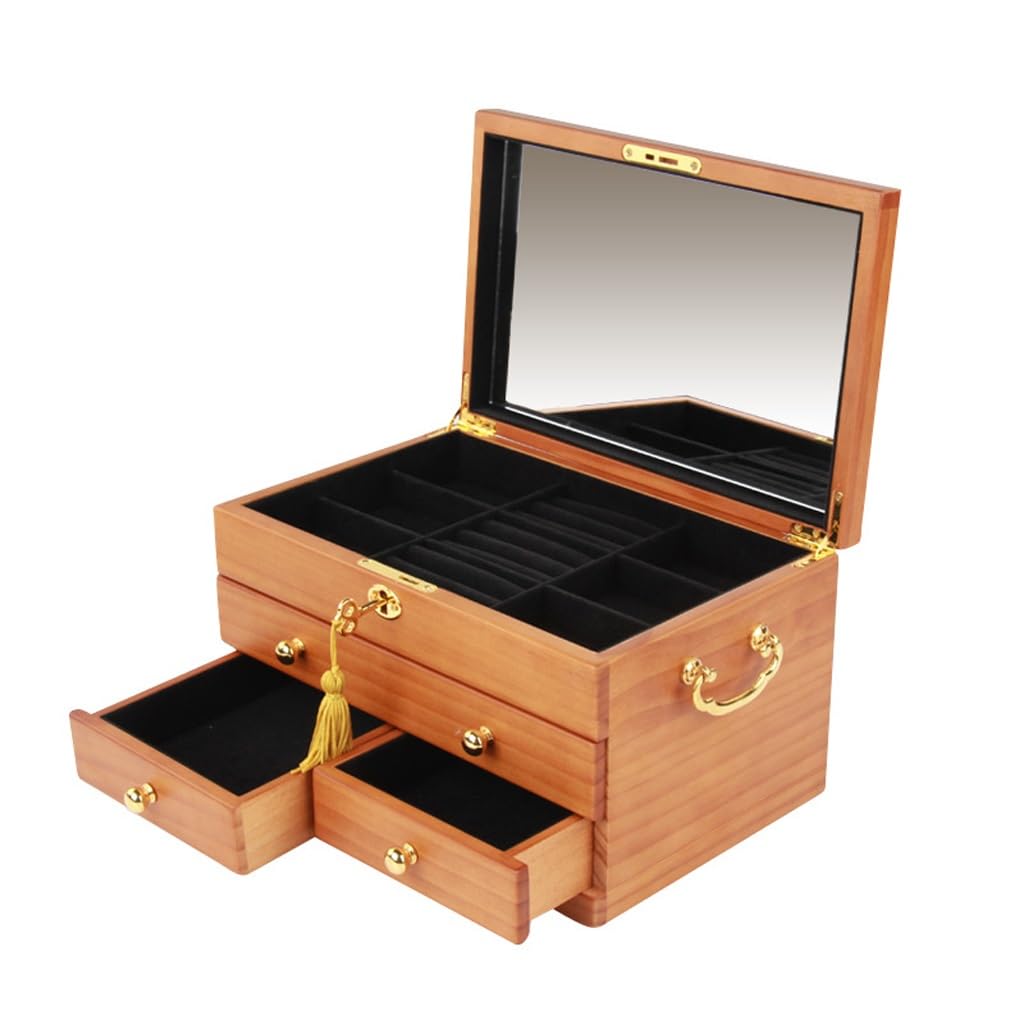 Boîte à bijoux vintage en bois : organisez vos parures sur votre coiffeuse