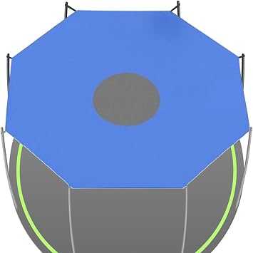 Trampoline Shade Cover for 8 Poles Trampoline, Outdoor Sun Protection Trampoline Top Cover Waterproof Anti-UV Canopy