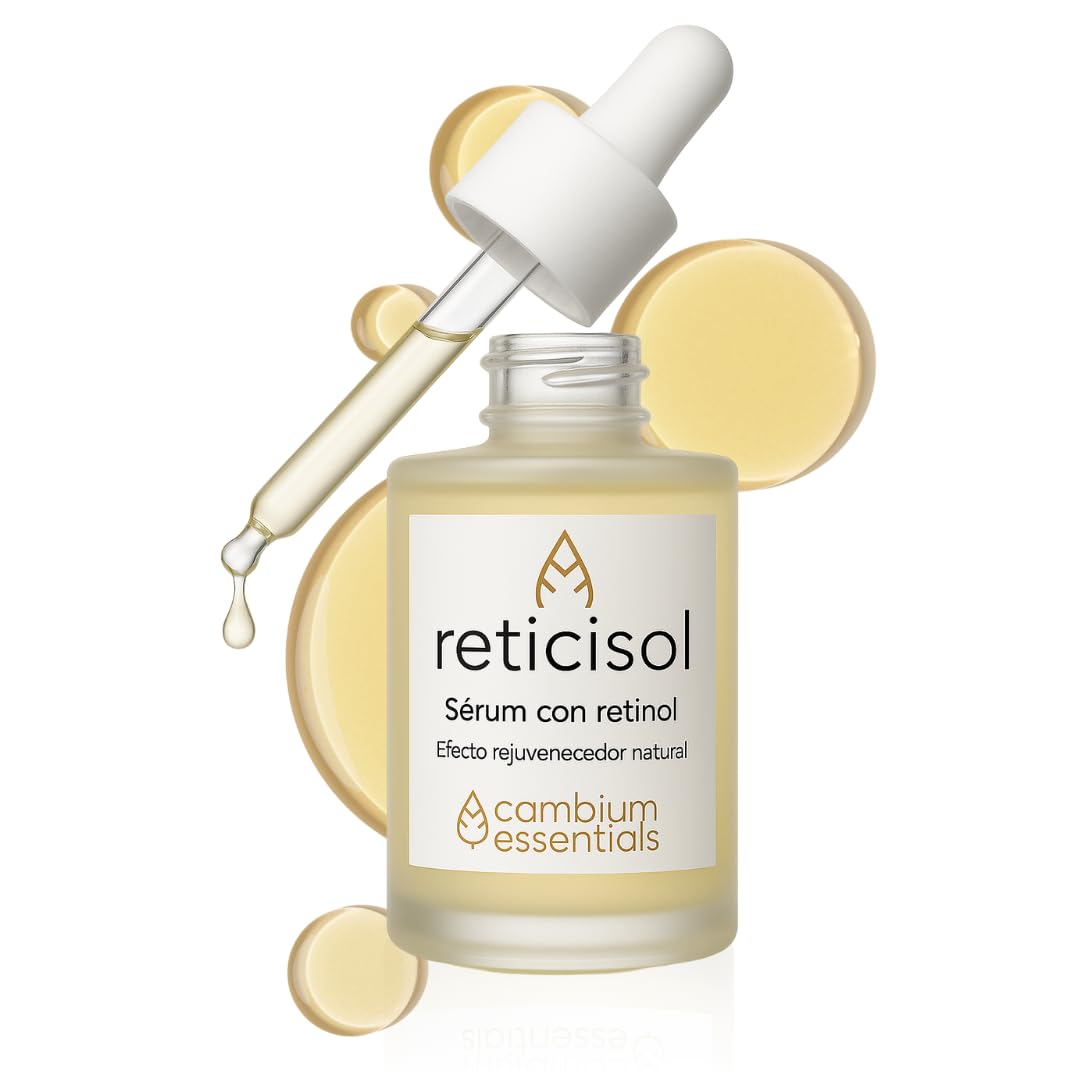 Reticisol Verjüngendes Serum von Cambium Essentials, natürliche Formel mit Retinol 0,3 %, regeneriert die Textur, reduziert Falten und feine Linien, stimuliert die Kollagenproduktion
