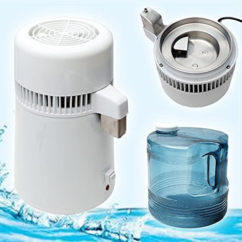 AMOGHA 4L Stainless Steel Internal Purifier Pure Water Distiller Water