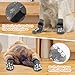 Anti-Slip Dog Socks Prevent Licking Paws,Dog Socks with Grippers for Senior Dogs Walk on Hardwood Floor,Dog Grippers with Strong Traction,Dog Essentials,Grey 2 Pairs,M