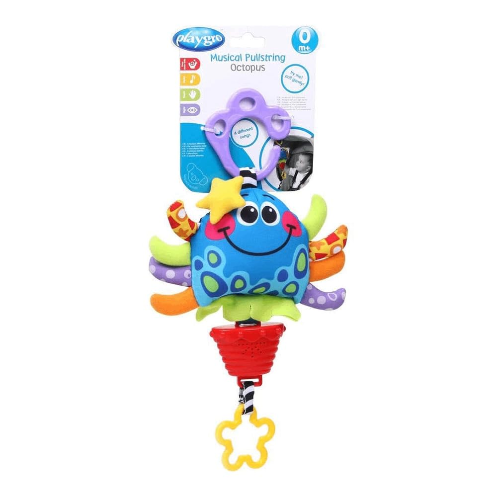 Playgro 0183298 Musik-Anhänger, Wolkenmotiv, sortiert