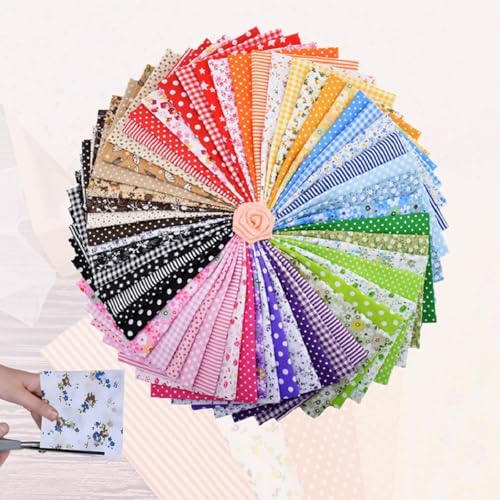生地 綿 布 可愛い はぎれ布セット20枚セット 花柄 綿 DIY手作り カットクロス 多様なパターンと色 おしゃれ 自由裁断可能 装飾 ミシン/小物作りに最適(20×15cm) [並行輸入品]（Amazon）