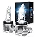 OPL5 Ampoule H11/H8/H9 LED, 40W 10000 Lumens 6500K Blanc Extrêmement Brillant Phare LED, IP67 Etanche Tout-en-un Kit de Conversion Plug and Play (2 Pcs)
