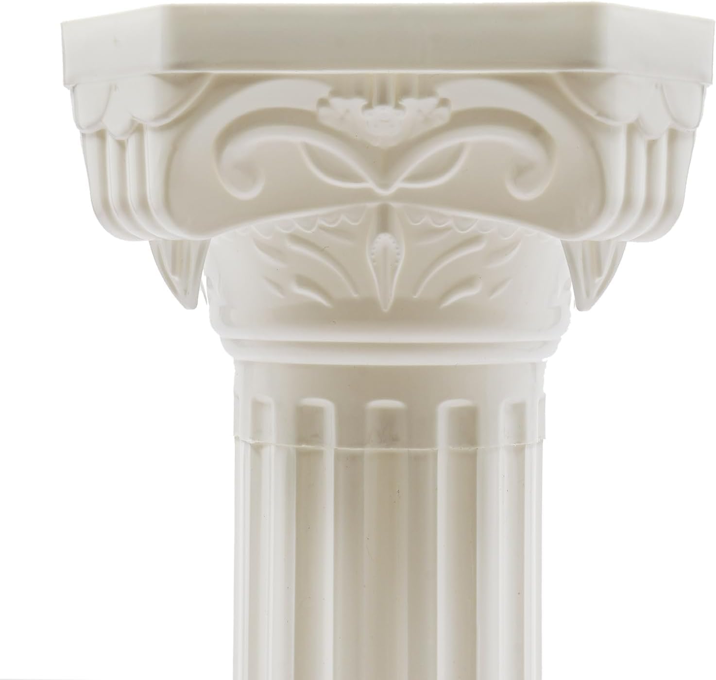 4 Colonne Romane Bianche Alte 88 Cm (2,9 Piedi) per Matrimoni - Pilastri Decorativi per Matrimoni, Feste Ed Eventi - Eleganti Piedistalli Floreali per Centrotavola Mozzafiato White
