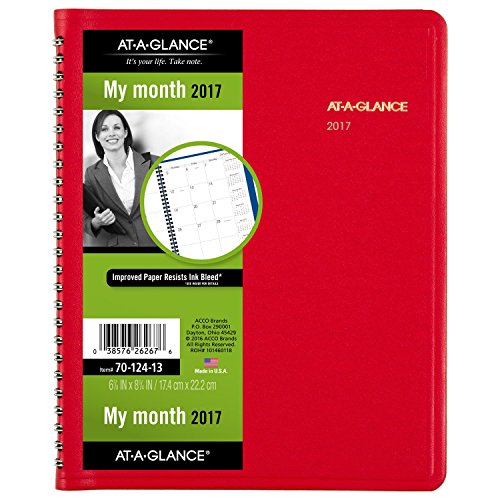 AT-A-GLANCE Monthly Planner / Appoinment Book 2017, Fashion Color, 6-7/8 x 8-3/4