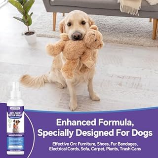 WEALLIN Spray Repellente per Cani, 200ml Repellente per Cani, Spray Anti-Masticatore, Spray Amaro per Cani per Mobili & Giardino, Sicuro per Uso Interno ed Esterno