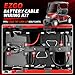 CASISPRO Golf Cart Battery Cables for EZGO TXT 1994-UP 36&48V, 7 PCS 4 Gauge EZGO Battery Cables Wiring Kit, Golf Cart Pure Copper AC/DC Wire Kit