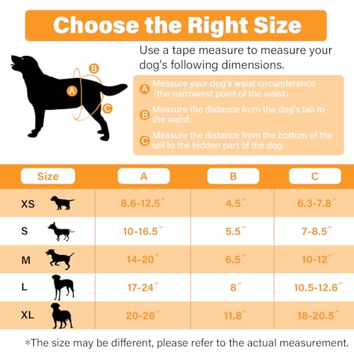 Image of 3Pcs Reusable Female Dog Diapers Physiological Pants, Pet Hygiene Panties Adjustable Shoulder Strap Size for Pets Menstrual Period Multiple Colors XS
