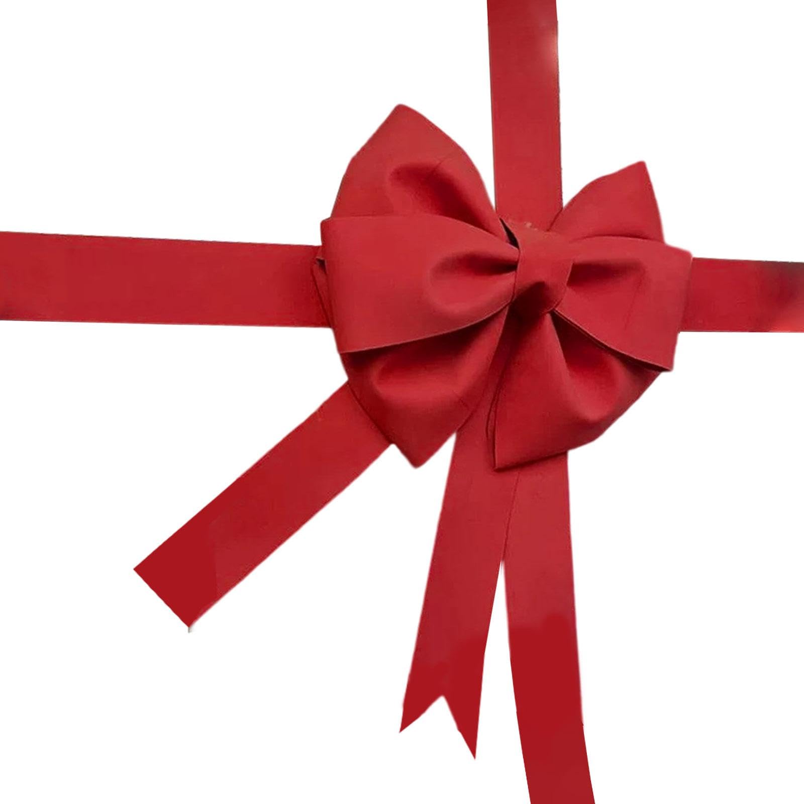 Fiocco Grande Kit Fai da Te con Materiale Eva Ornamento Decorativo da Appendere per Foto Festa Albero Adatto per Cerimonie Compleanno Neg, Rosso Scuro