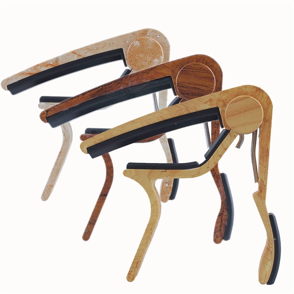 Home Musical Instrument 6-String Akustik; E-Gitarre Kapodaster - Einhand-Kapodaster in Rosenholzfarbe (Farbe: Schokolade) (Schokolade)