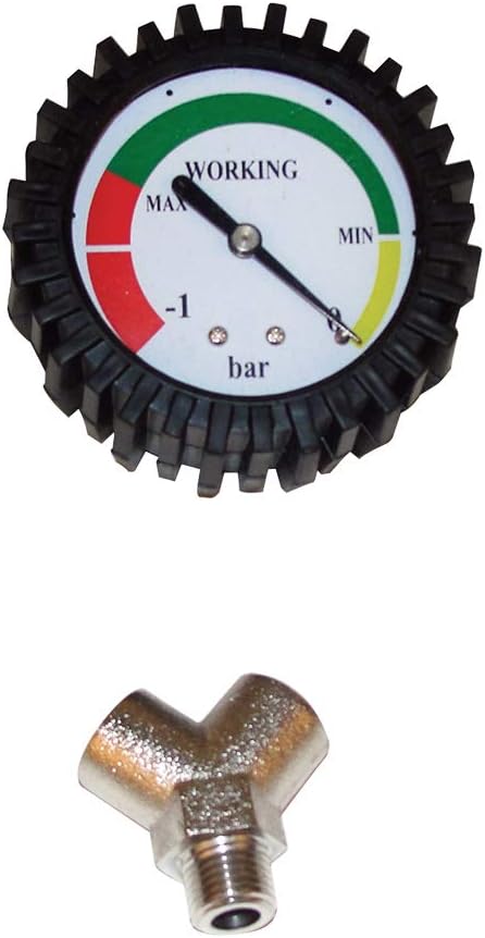 JohnDow IndustriesJohn Dow 6EV-1-A Replacement Vacuum Gauge (For Fluid Evacuators), 1 Pack