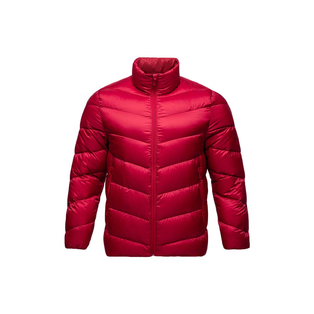 Doudoune Homme Pliable Contenu en Duvet de Canard 100g-150g Garder au Chaud équipement de Montagne Ultra léger pour Unisexe Ski randonnée Sports de Plein air Col Montant Rouge Bleu S-3XL