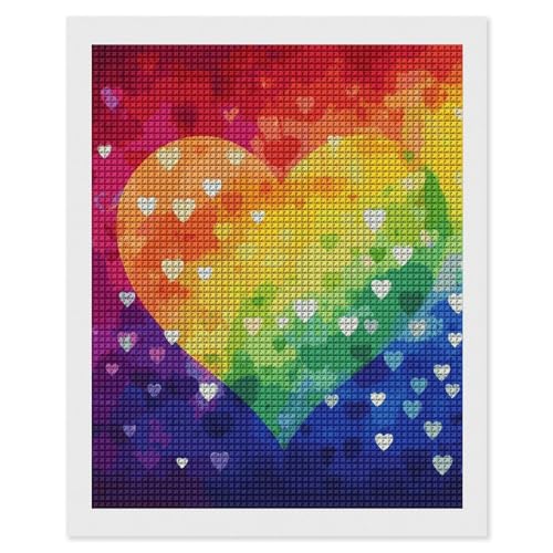 Peinture diamant 5D arc-en-ciel maccbn pour décorer votre salon