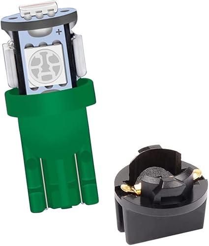 Miniatura 4 de GreenT10 - Bombilla LED 194, 168, 2825, 161, 5050-5SMD, bombillas de repuesto para automóvil, cúpula de lectura, puerta de lectura, puerta de