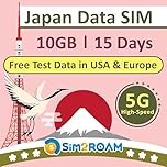 Carte SIM Japon 15 Jours | Données Uniquement | 10 Go de données 4G LTE Haut débit | Carte SIM de Voyage au Japon | Aucune Inscription, authentification d’identité requise ! |短期帰国・短期来日最適・安心日本語サポート