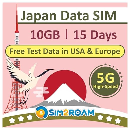 Carta SIM SOLO dati per il Giappone 15 giorni | 10 GB di dati Internet 5G/4G LTE | Dati di test GRATUITI 100 MB/1 giorno in Europa |Carta SIM da viaggio |Carta SIM prepagata |NESSUN numero di telefono