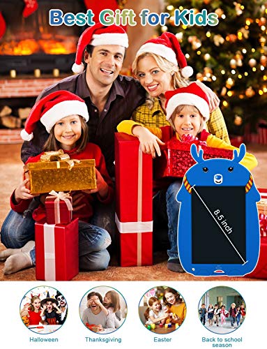 LCD Writing Tablet, Kids Drawing Board Memory Lock 8.5Inch Colorful Doodle Board Erasable Reusable Electronic Drawing Pads , Educational and Learning Toys for 3+ Year Old Girls Boys Gifts(Blue)