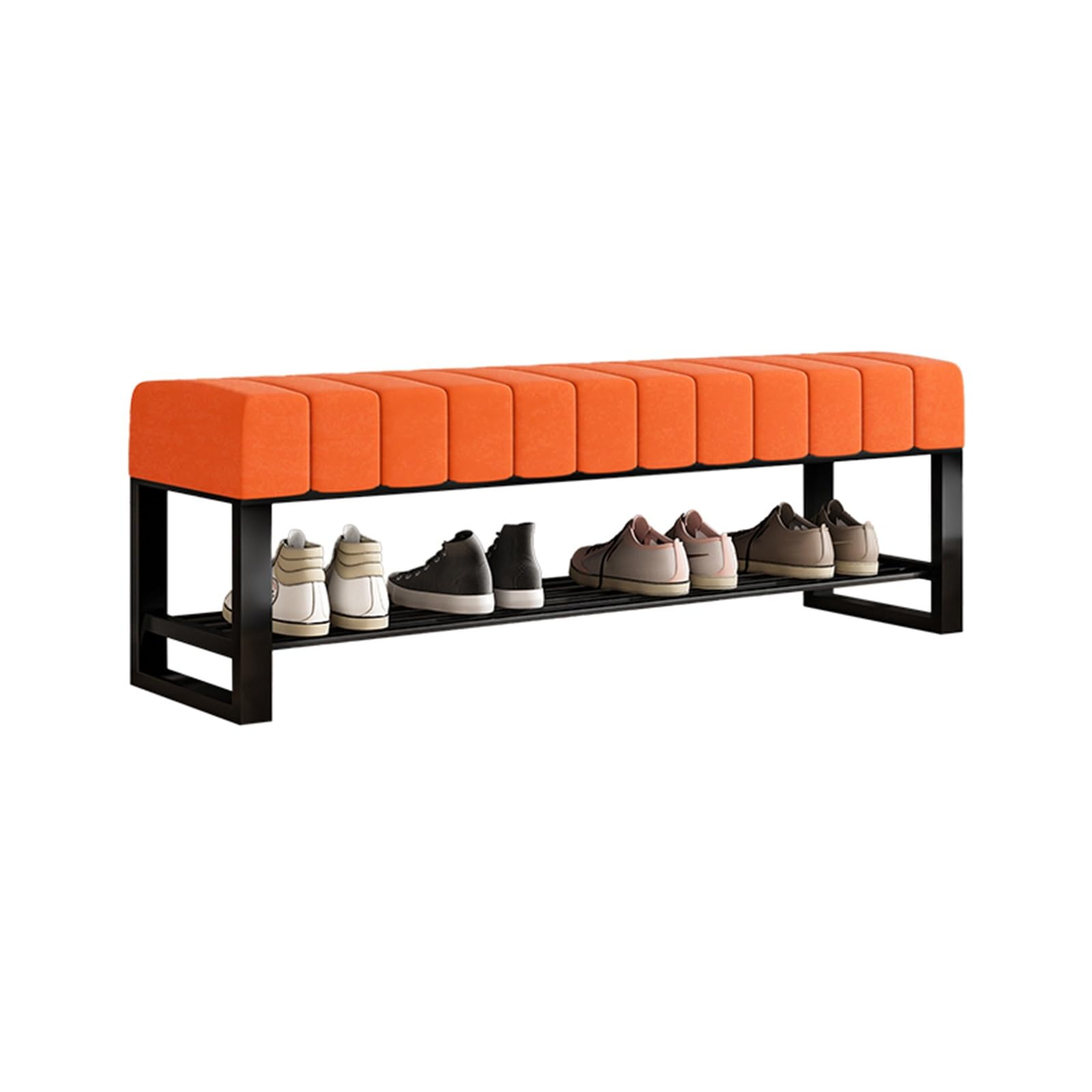 GDMDPTE Padded Bedside Bench - Shoe Rack Sto nizer for Entryway Bedroom Living Room Hallway Holds 136kg Slish Upholstered Design for Home Décor