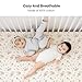 Konssy Muslin Crib Sheets for Girl Boy, 2 PCS Soft and Breathable Cotton Baby Sheets for Standard Crib Mattress, 52