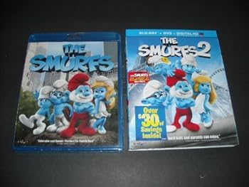 Blu-ray THE SMURFS BLU RAY LOT - THE SMURFS & THE SMURFS 2 Book