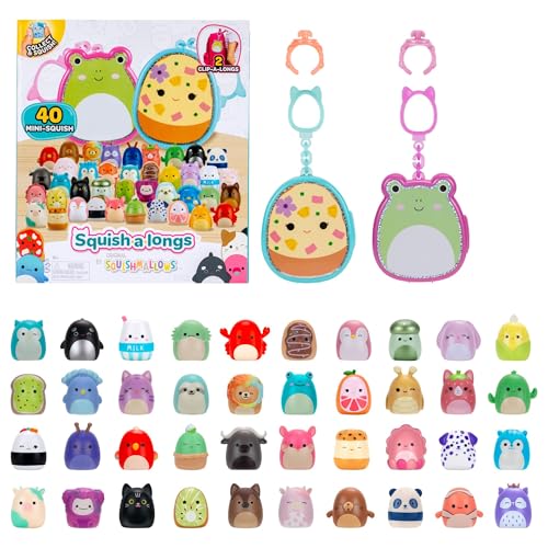 Squish-a-longs Multipack Includes 2 Clip-a-longs and 40 Mini-Squish - Amazon Exclusive