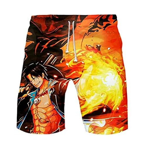 WANHONGYUE Anime One Piece Monkey D Luffy Shorts de Playa Hombre 3D Imprimir Pantalones Corto Beach Board Shorts 1117/9 XL | Ya disponible en tu tienda friki favorita! En mundofriki.es!