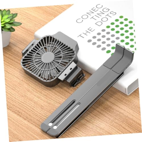 Soporte de aleación ajustable para laptop con ventilador miniatura 4