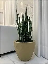 VASO POLIETILENO VENEZA DECORATIVO P/PLANTAS/JARDINS/ESCRITÓRIOS LUXO (BEGE)