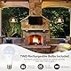 Rayofly 2 Stücke Akku Pendelleuchte Innen, Outdoor Hängelampe mit Batterie, Schwarz Hängeleuchte ohne Stromanschluss, Außen Gartenleuchten mit Birne & Fernbedienung, Outdoor Lampe für Terrasse, Balkon