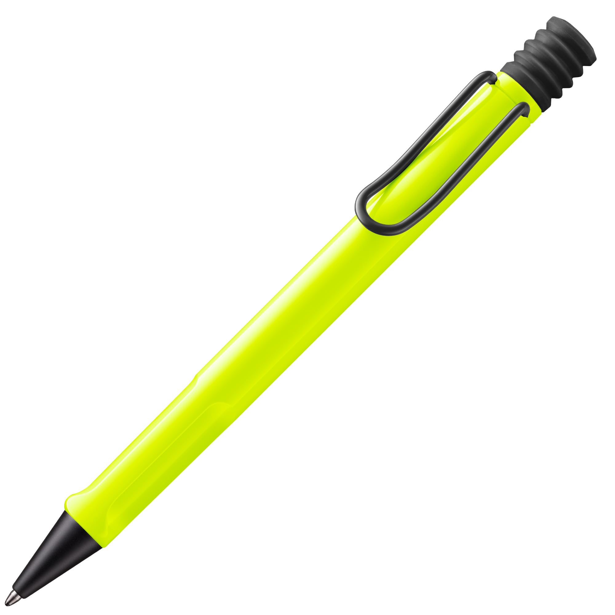 Lamy safari neonyellow - Ballpoint Pen with ergonomic grip & line width M - for pleasant long writing - made of robust ASA plastic – including large capacity refill M 16 in black