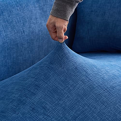 Housse de canapé d'angle et extensible en tissu stretch doux - 6