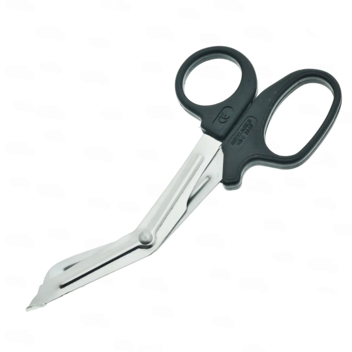 Ynr Black Medical Scissors – Stainless Steel First Aid Scissors, Curved Paramedic With Serrated Blade, Trauma & Nurse Scissor For Emt, Ems, Vets, Nursing Use | (Black) 7.5 Inches