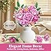 Pink Rose Bouquet Flowers Building Set, 834Pcs Roses Artificial Flowers Botanical Collection Compatible with Lego Flowers for Adults Christmas Anniversary Valentines Day Gifts for Mom Her Women