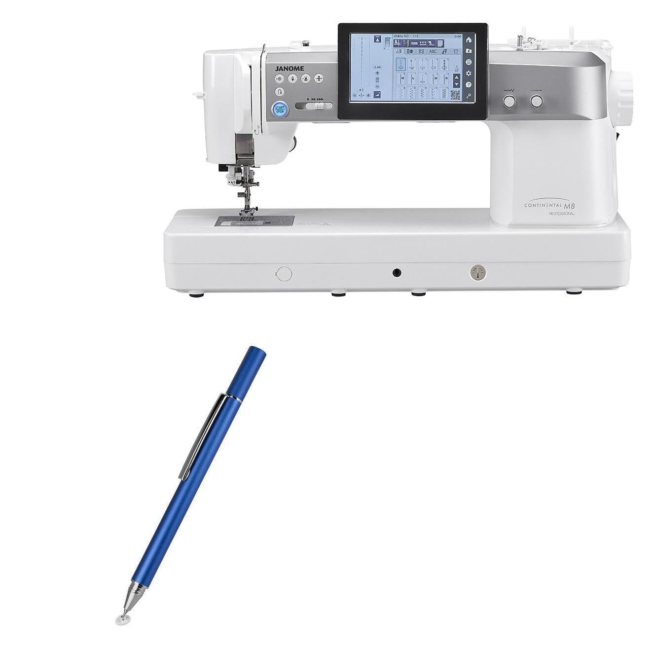 BoxWave Stylus Pen Compatible with Janome Continental M8 Professional Touchscreen - FineTouch Capacitive Stylus, Super Precise Stylus Pen - Lunar Blue