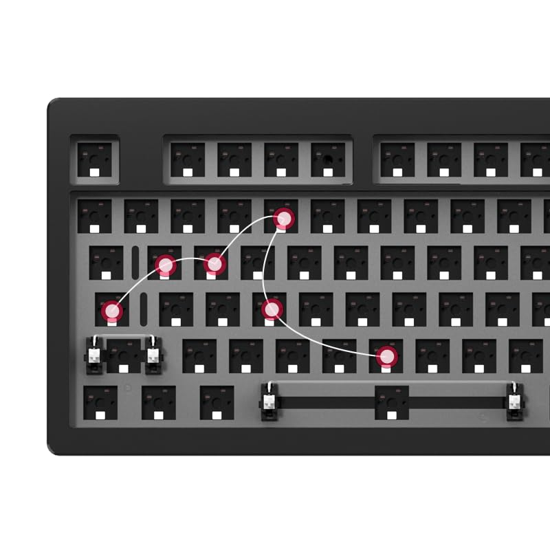 Amazon | Akko MonsGeek QMK M3 Black カスタムキーボード ベアボーン