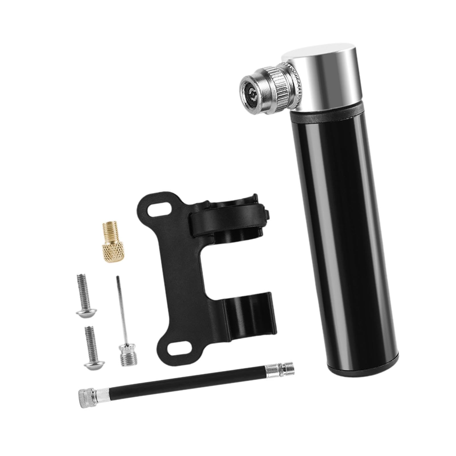 MERISHOPP Mini Bicycle Pump CNC Fast Inflation Repair Tool Universal 120 Psi Tire Pump Black and Bracket|Sporting Goods|Cycling|Bicycle Accessories|Pumps-image-31