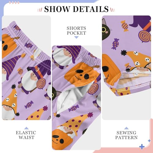 Gnome and Candy Boys Long Pants Soft Trousers Elastic Waist Kids Lounge Bottoms with Pockets S-XL4