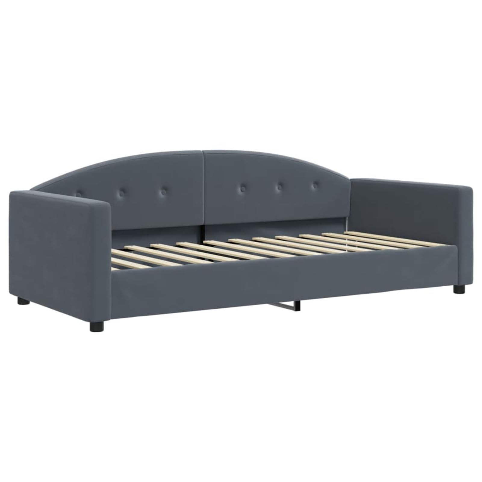 ATOMSTACK MAKER Divano letto pieghevole 2 in 1 per adulti, divano convertibile grigio scuro in velluto e poliestere (222 x 100 x 75 cm), ideale per soggiorno o camera da letto, include struttura in