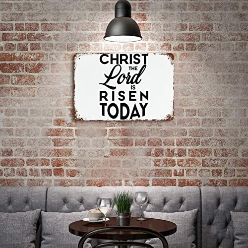 Panneau Christ The Lord Is Risen Today plaque décorative rétro haut de gamme 30x45 - 4