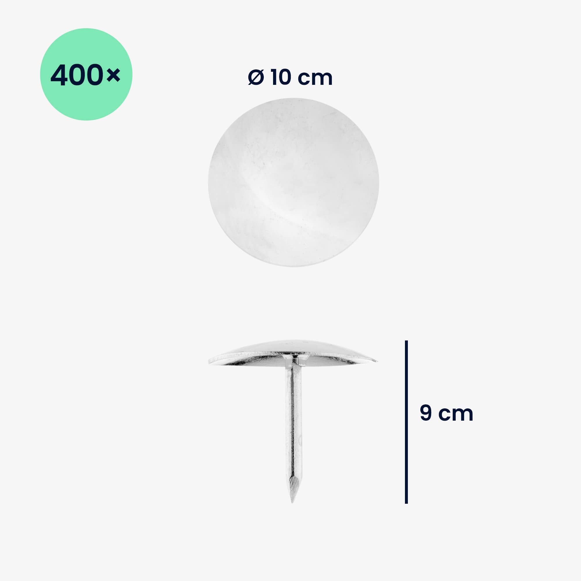 Kwmobile Punaises Tableau Liège - Boîte 100x Punaise Transparente 11x16mm Papiers Feuilles Documents Listes Notes Photos - Fourniture Bureau école