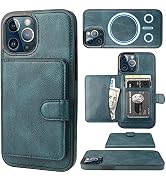 Bocasal Wallet Case for iPhone 12 Pro Max Compatible with MagSafe Magnetic RFID Blocking Detachab...