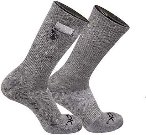 IQ TCK Efficiency Zip Pocket Crew Socks Stash & Sprint Males Girls