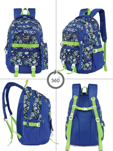 Image of Lavie Sport soccer Laptop Backpack | 36 Liters | Fits Upto 16 Inch | Laptop Compatiable | Rain Cover | Gift for Boys & Girls