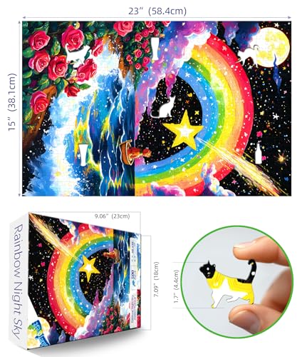 Puzzle Temática Arcoíris Cielo Nocturno para 3+ Anos miniatura 2