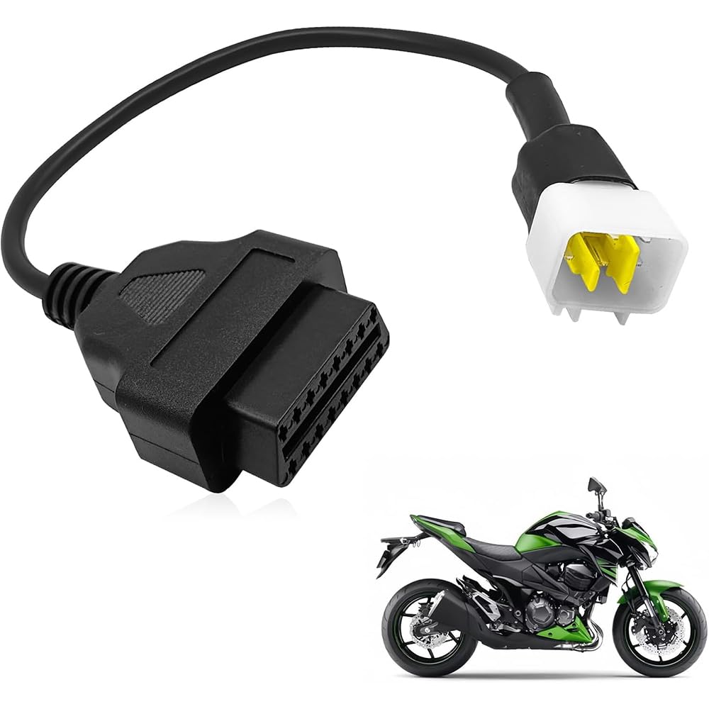 Pasuje do Delphi 6-pinowy 6-pinowy adapter motocyklowy motocykl OBD2 złącze do 16-pinowego kompatybilny ze skanerem Benelli Obd1 do OBd2 narzędzie diagnostyczne do motocykla Delphi